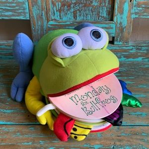 Matthew Van Fleet Monday the Bullfrog Puppet Board Book Plush